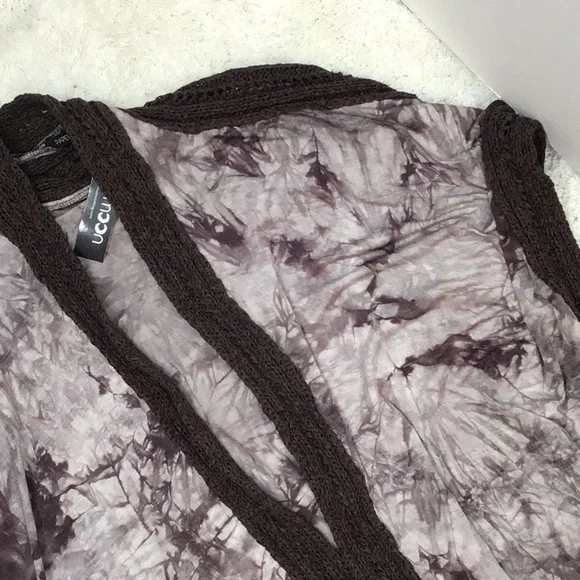 Papermoon sleeveless boho cardigan kimono L NWT - Picture 12 of 14